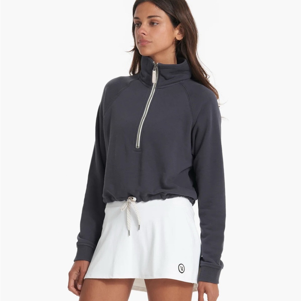 Vuori Women's charcoal Half-Zip Top